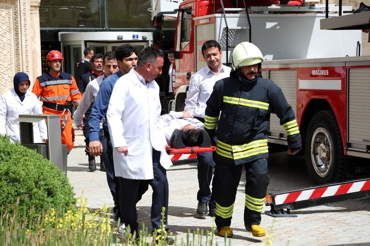Konya Büyükşehir\'den Yangın Tatbikatı