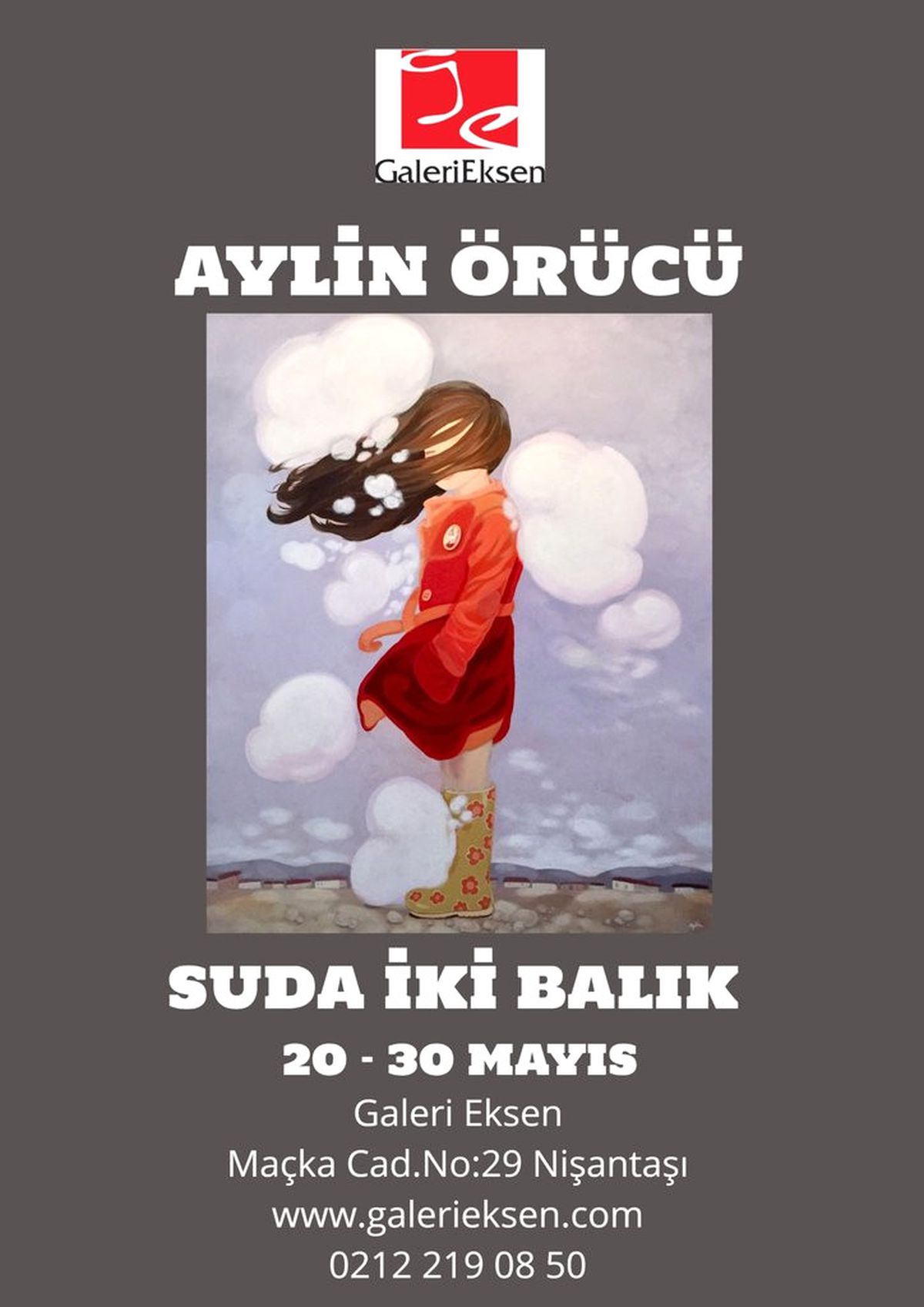 Aylin Örücü, \'\'Suda İki Balık\'\' isimli sergisi Galeri Eksen\'de!