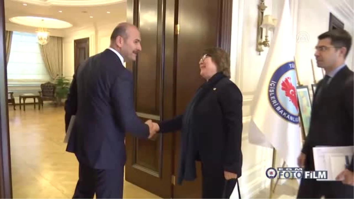 Içişleri Bakanı Soylu, BM Türkiye Mukim Koordinatörü V. Sollorano\'yu Kabul Etti