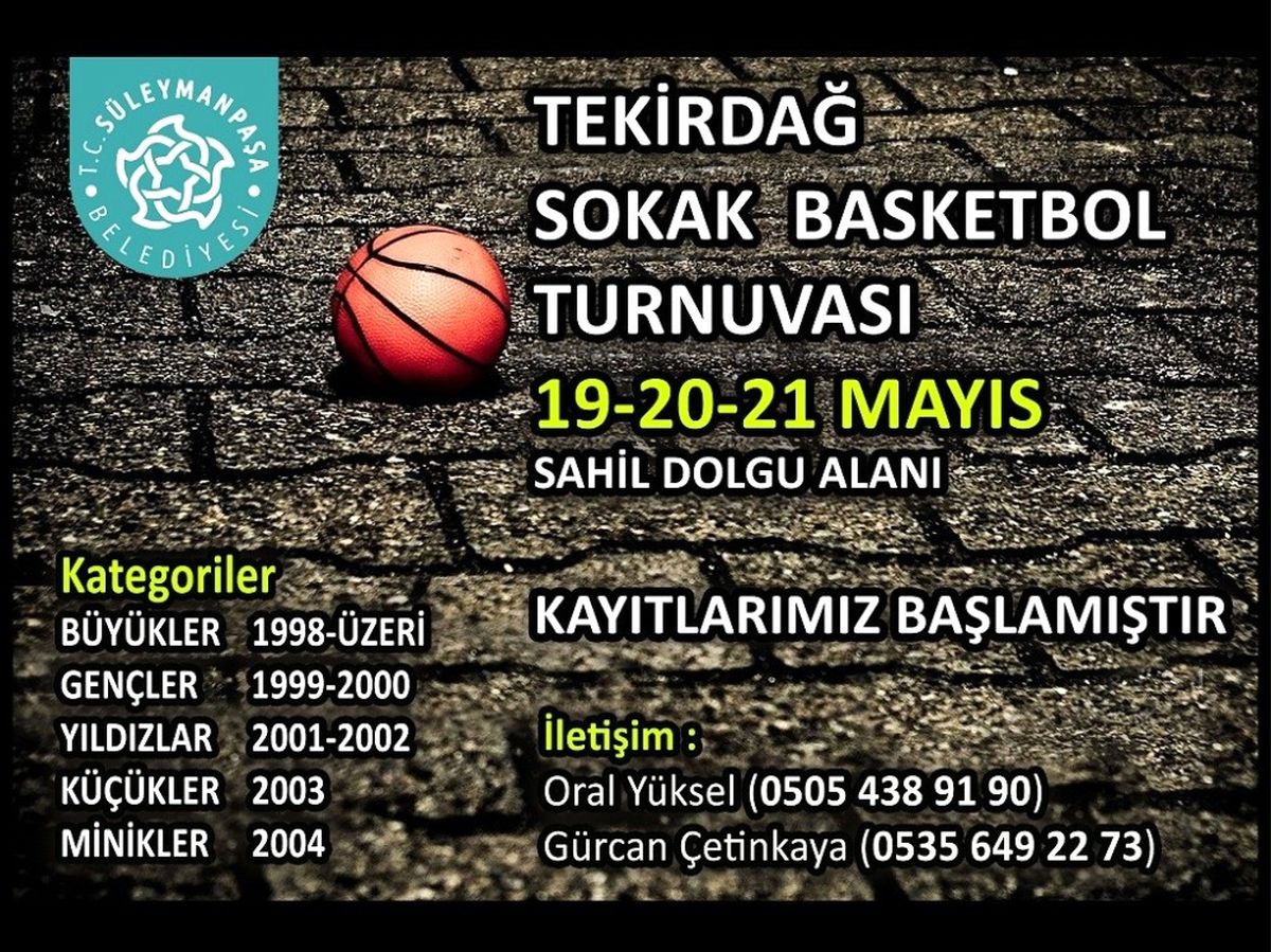 Süleymanpaşa\'da Basketbol Turnuvası Düzenlenecek