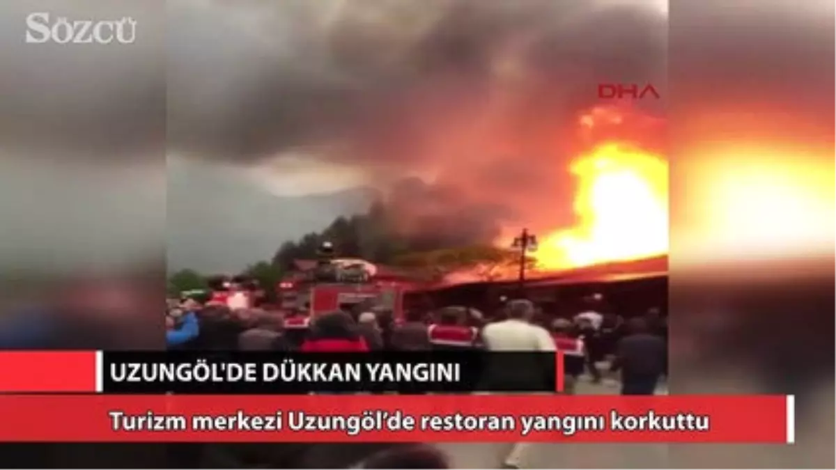 Uzungöl\'de Dükkan Yangını