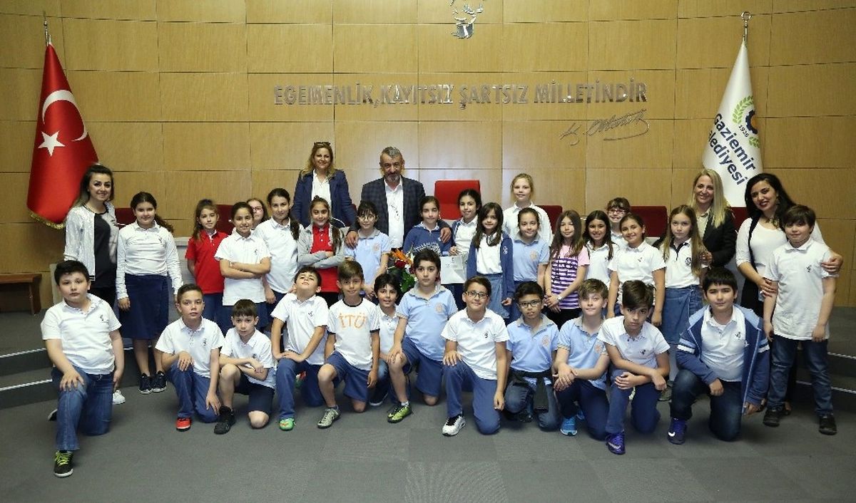 Başkan Şenol\'dan Miniklere Yerel Yönetim Dersi
