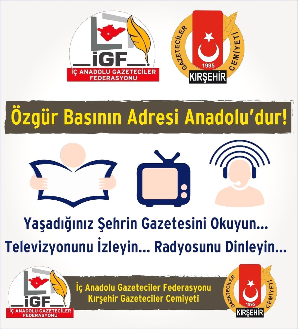Gazeteciler Federasyonu Başkan Vekili Mehmet Emin Turpçu: "Anadolu Özgür Basının Adresidir"