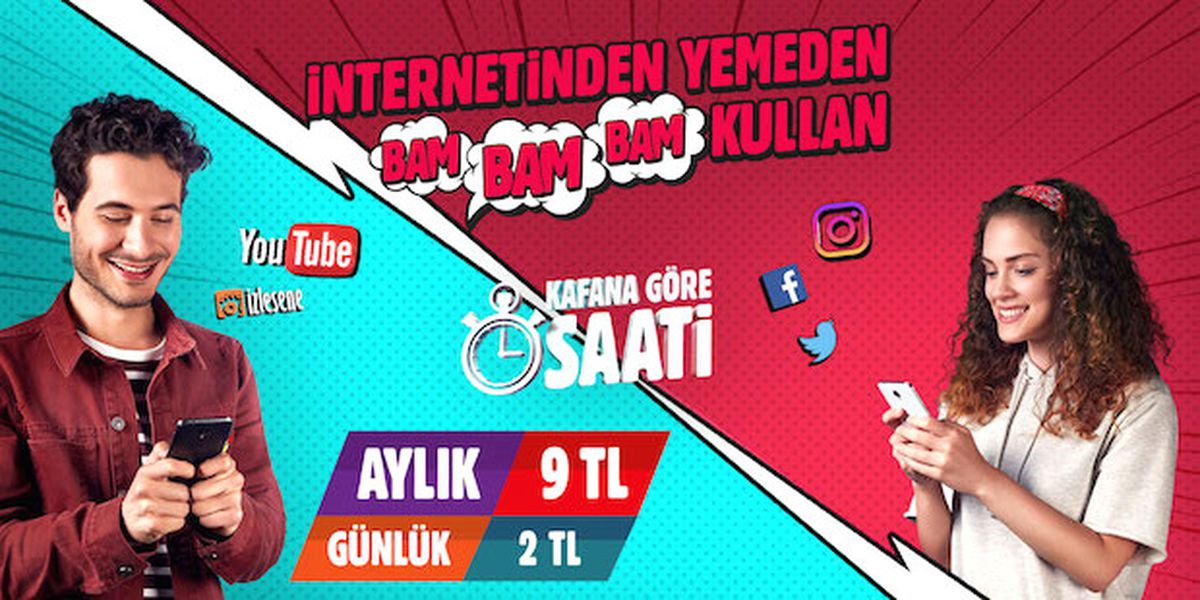 Vodafone Freezone Kafana Göre Saati Kampanyası, Her Gün 1 Saat Bedava İnternet