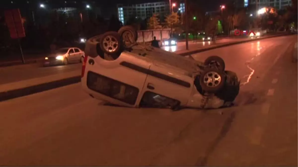 Ankara - Başkentte Trafik Kazası 2 Yaralı