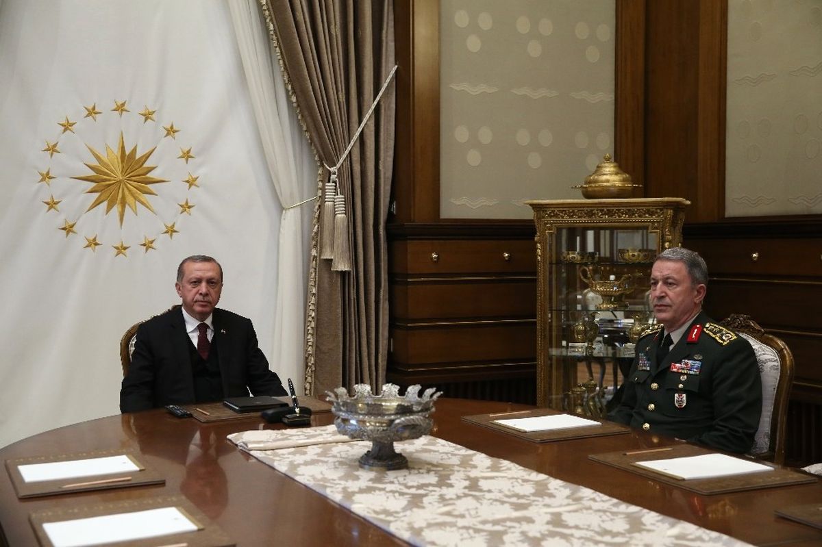 Cumhurbaşkanı Erdoğan Orgeneral Akar\'ı Kabul Etti