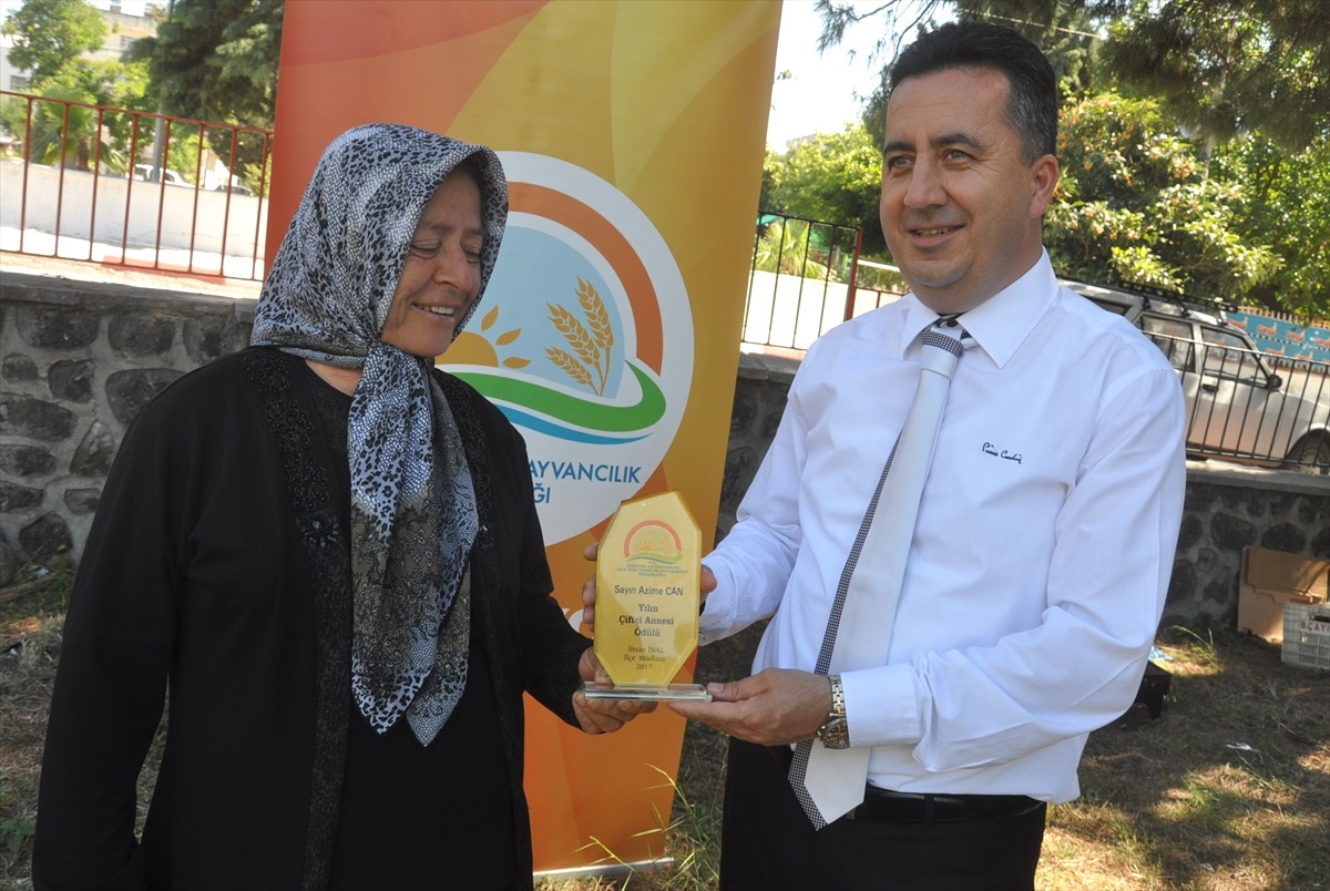Kuzularını Biberonla Besleyen Kadına "Yılın Çiftçi Annesi" Ödülü