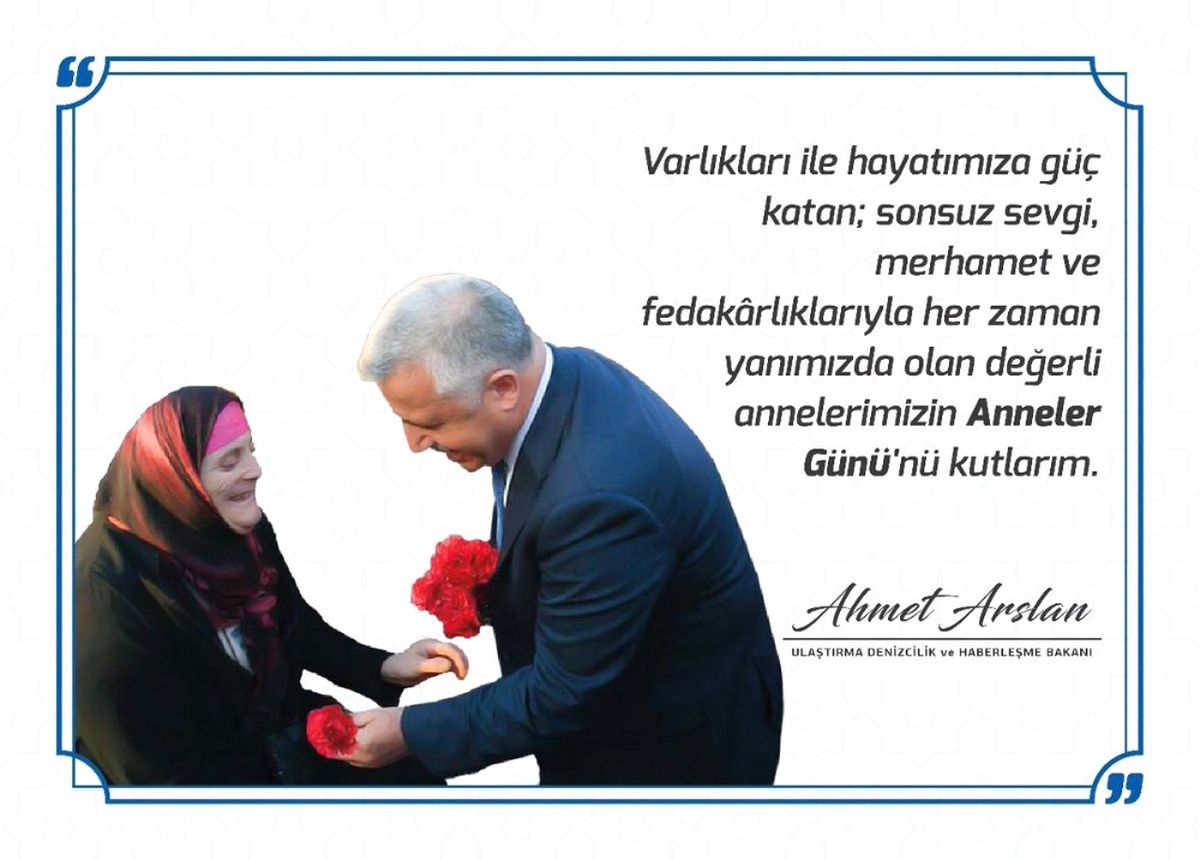 Bakan Arslan\'dan Anneler Günü Mesajı