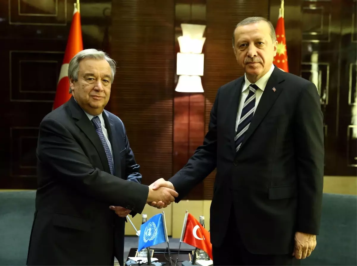 Erdoğan, BM Genel Sekreteri Guterres\'le Görüştü