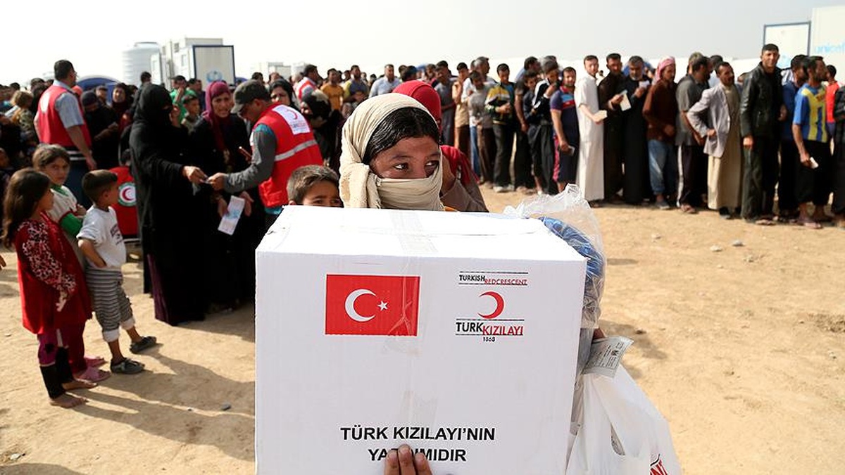 Türk Kızılayından Irak\'ta 200 Sığınmacı Aileye Yardım
