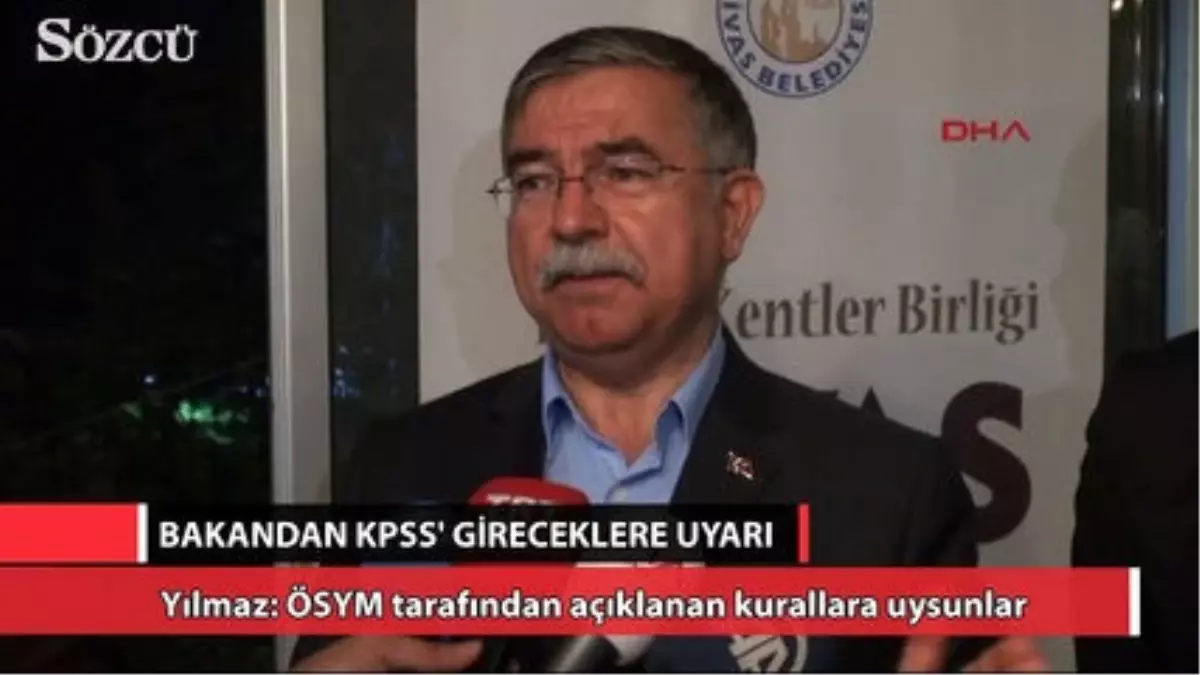 Bakandan KPSS\'ye Gireceklere Uyarı!