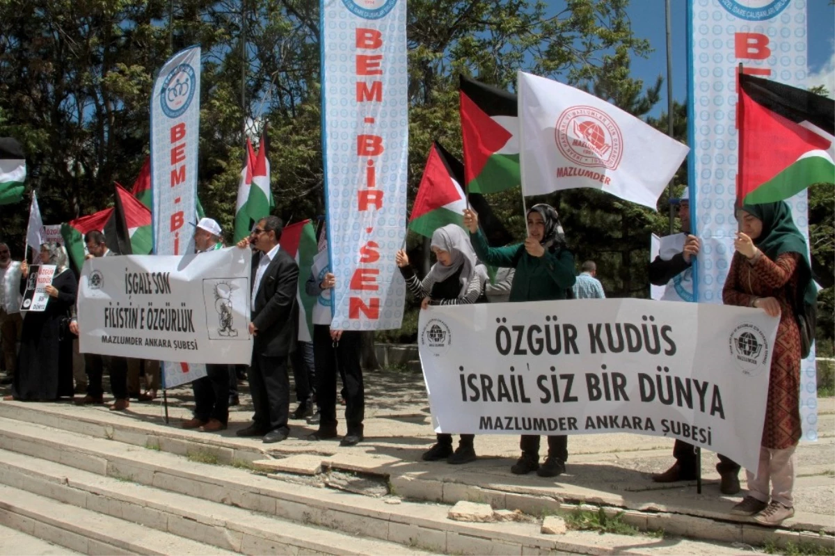 İsrail\'in Filistin\'i İşgali 69. Yılında Ankara\'da Protesto Edildi