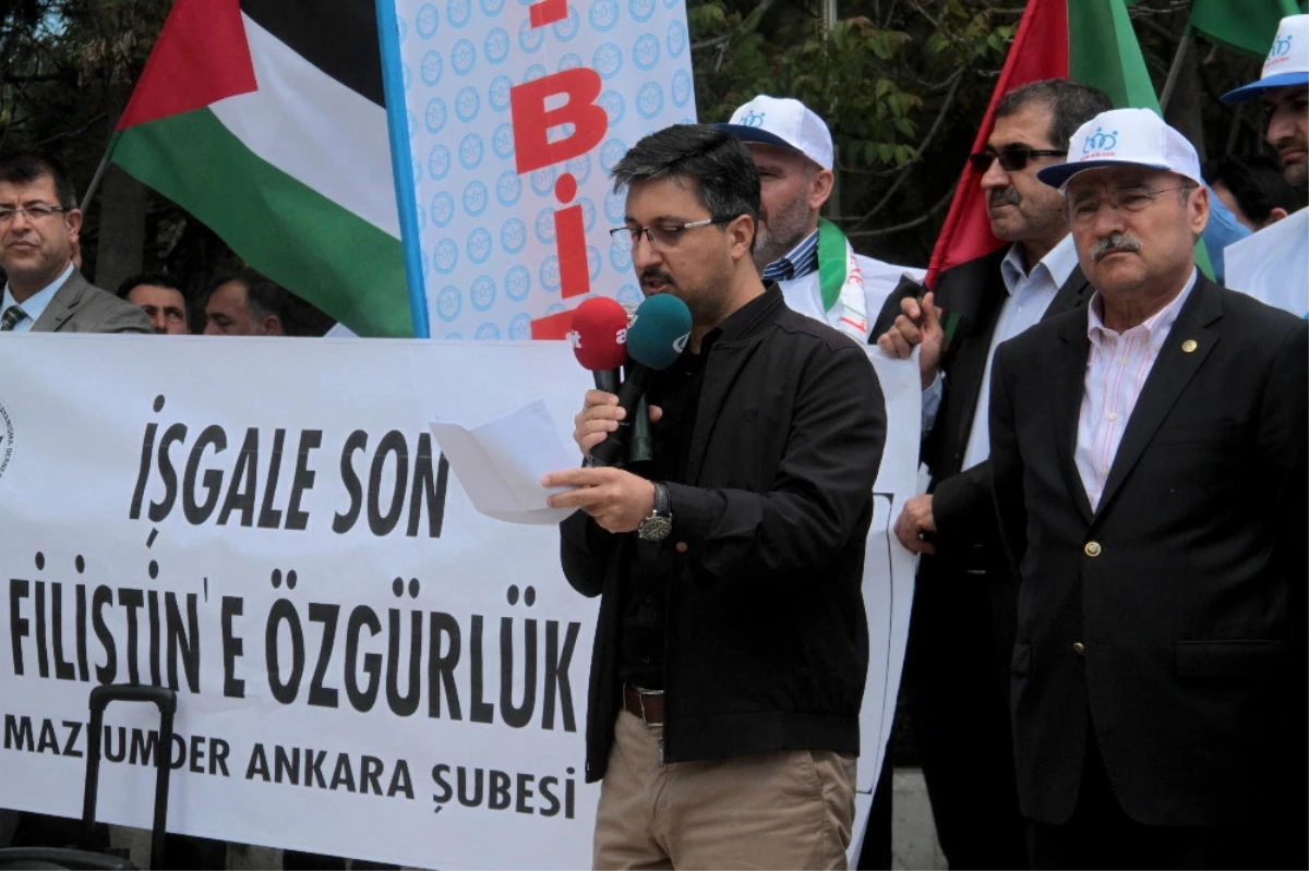 Israil\'in Filistin\'i Işgali 69. Yılında Ankara\'da Protesto Edildi