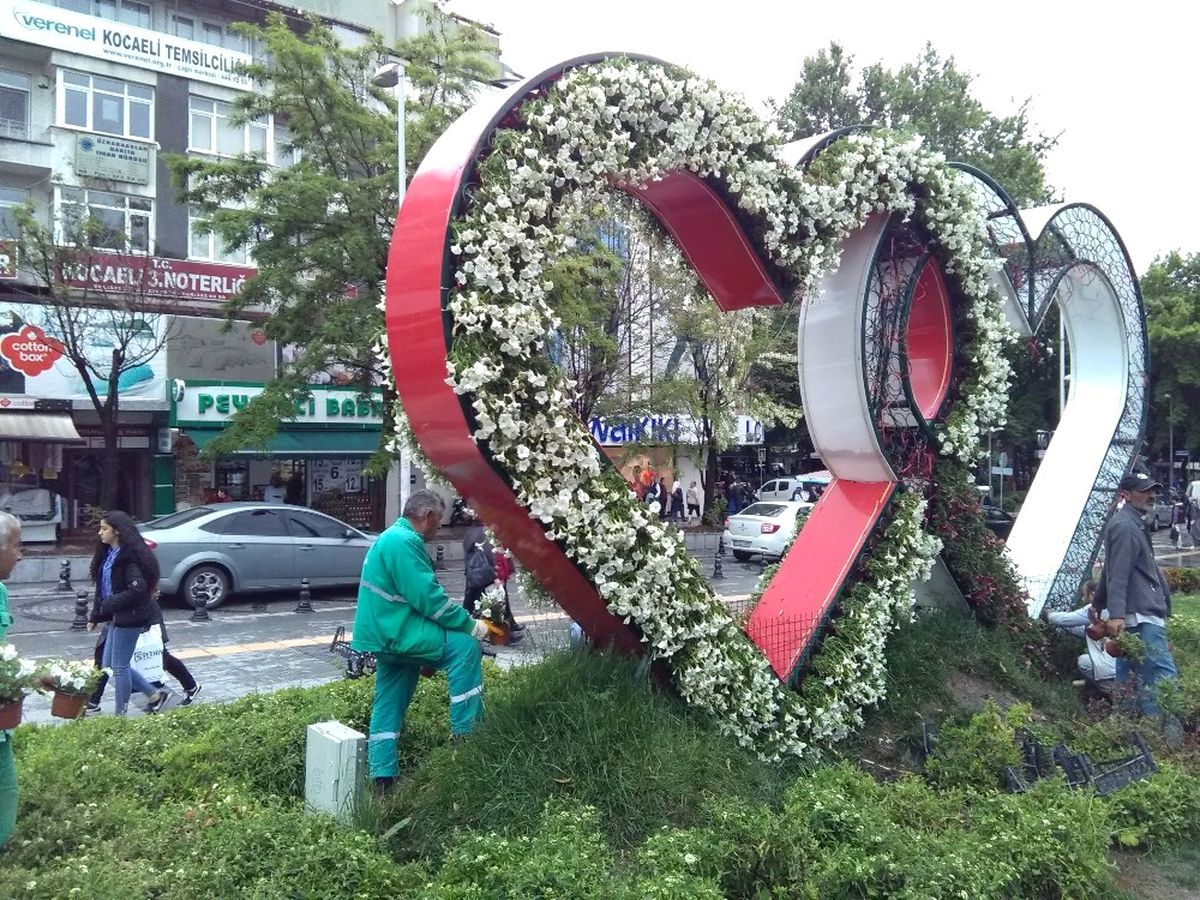 İzmit Parkları Mevsimlik Çiçeklerle Süslendi