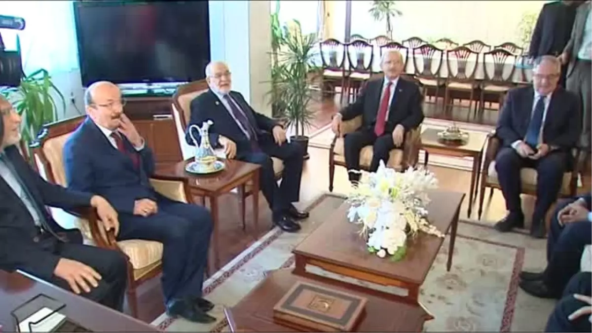 Ankara)chp Genel Başkanı Kemal Kılıçdaroğlu: "Sadece Bir Nezaket Ziyaretidir.