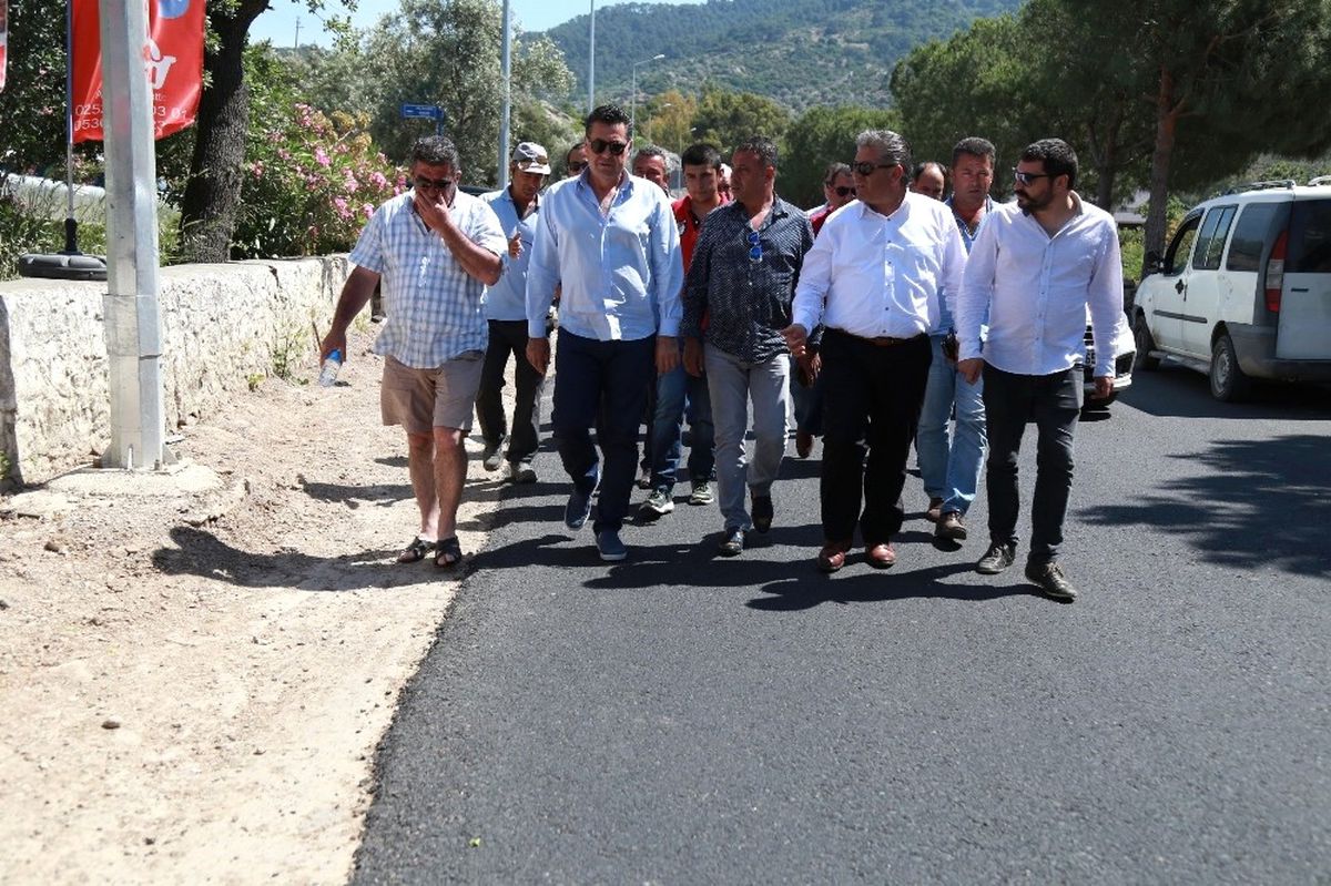 Başkan Kocadon Gündoğan\'da İncelemelerde Bulundu