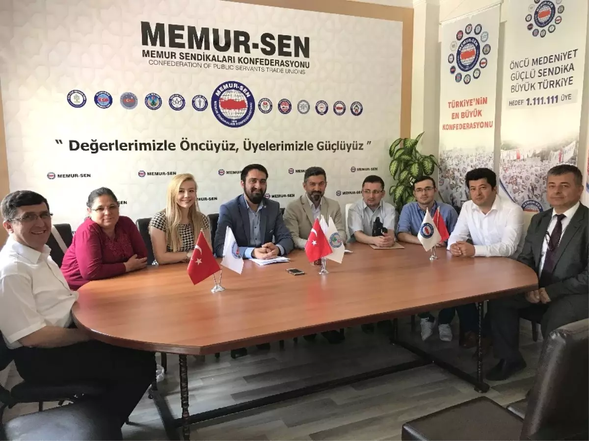 Memur-Sen Engelliler Komisyonundan Uçak\'a Toplu Sözleşme Talebi Ziyareti