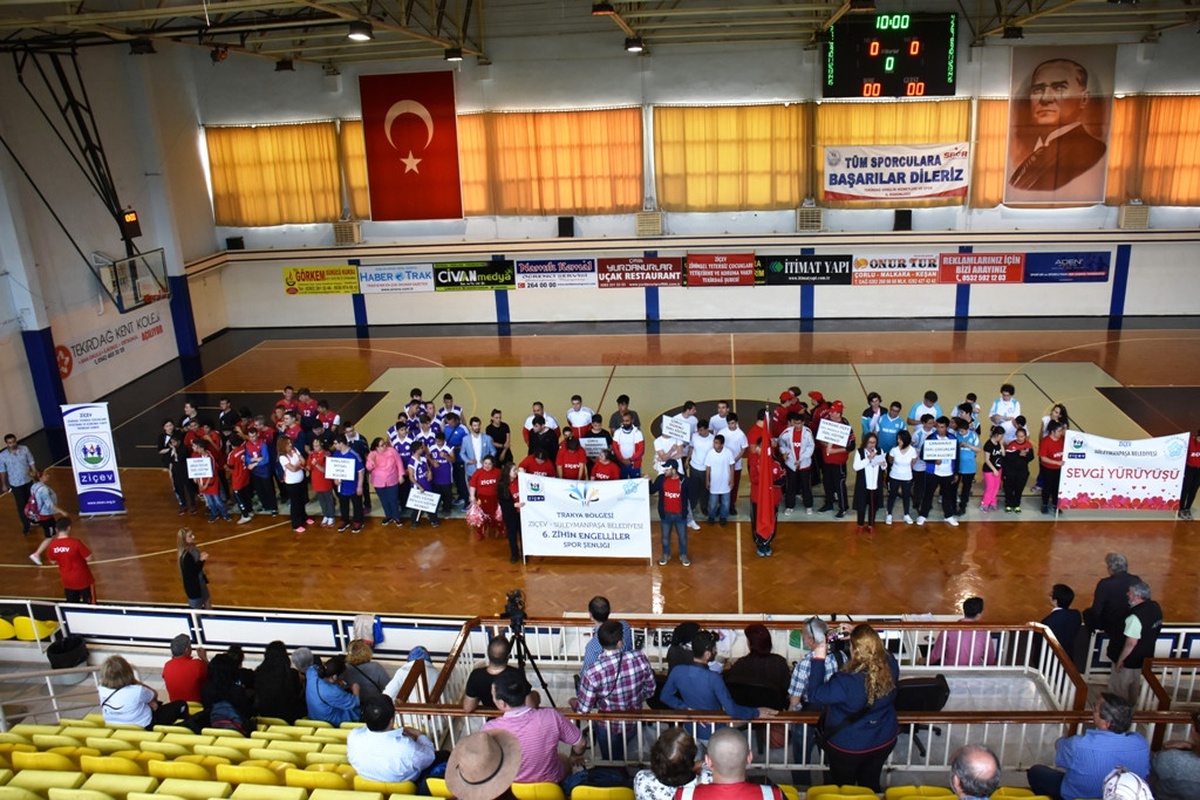 Trakya Bölgesi 6. Zihin Engelliler Spor Şenliği Tekirdağ\'da gerçekleştirildi