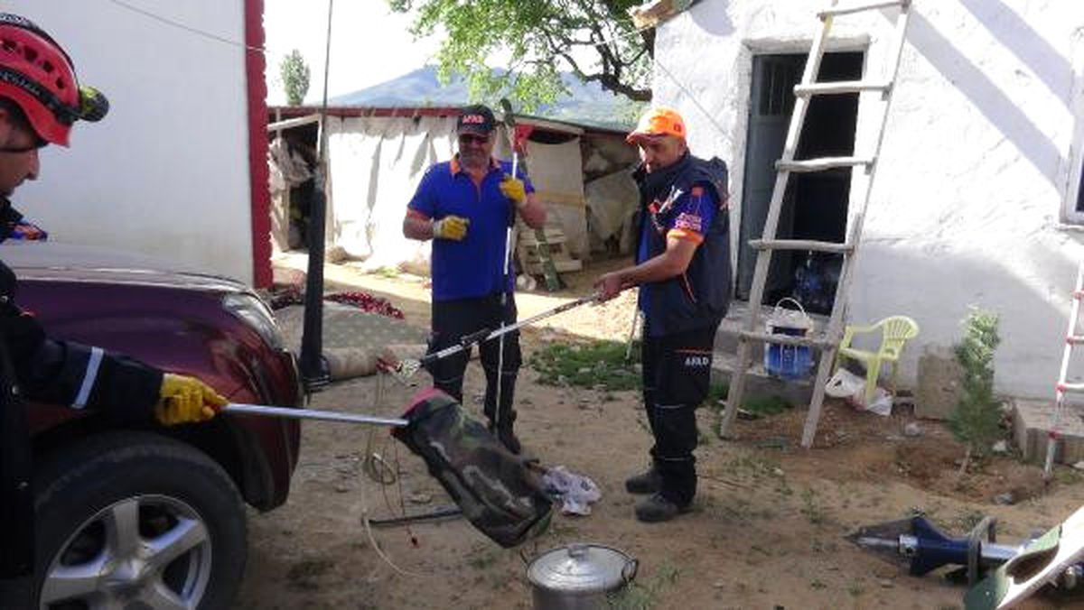 Aksaray\'da Afad\'dan Yılan Operasyonu