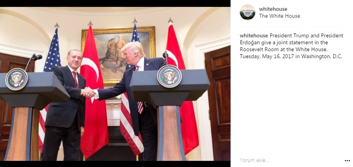 Beyaz Saray\'dan Erdoğan-Trump Fotoğrafı