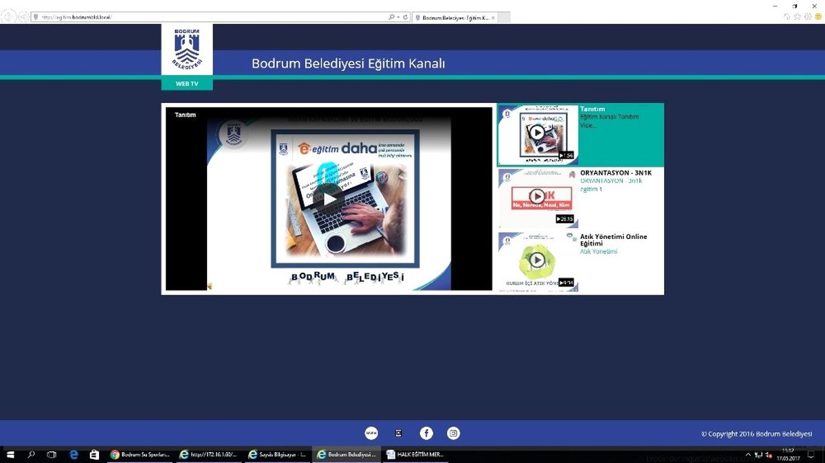 Bodrum Belediyesinde Online Eğitim
