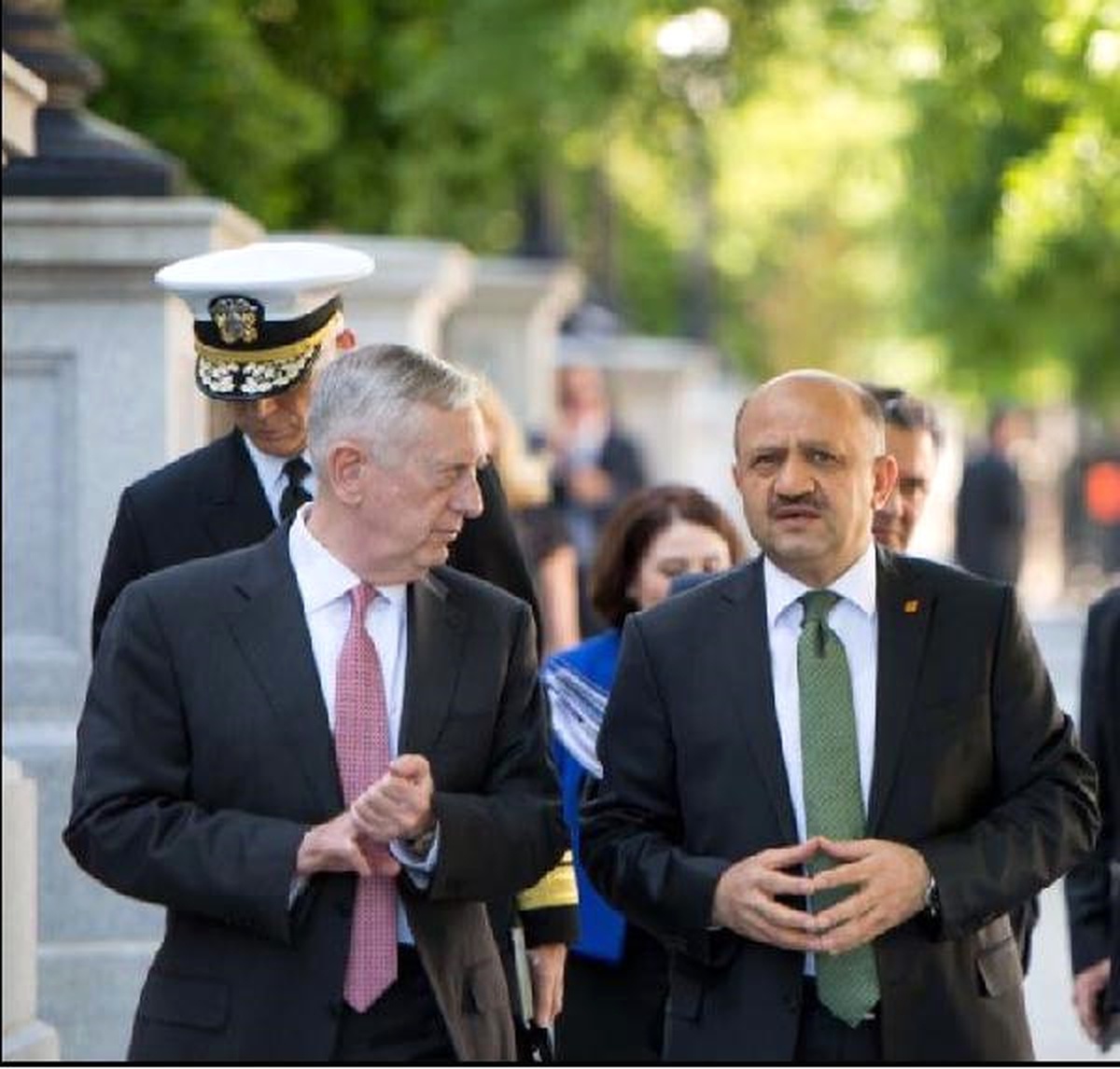 Dha Ankara- Milli Savunma Bakanı Fikri Işık, ABD\'li Mevkidaşı Mattis ile Görüştü