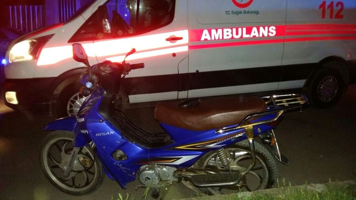 Köpeğe Çarpan Motosikletli Yaralandı