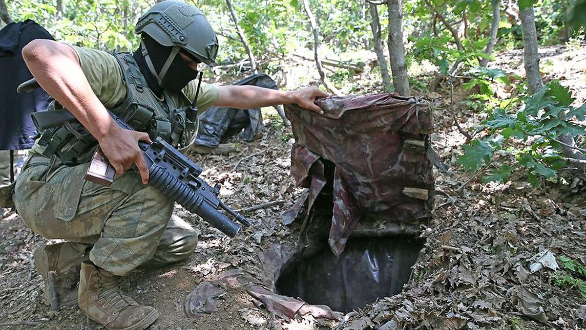 Terör Operasyonunda Sığınak ve Mağaralar İmha Edildi