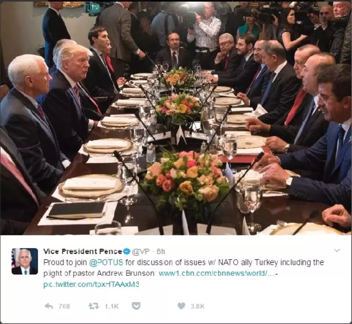 Trump ve Pence Fetö Şüphelisi Papazın Serbest Bırakılmasını İstedi