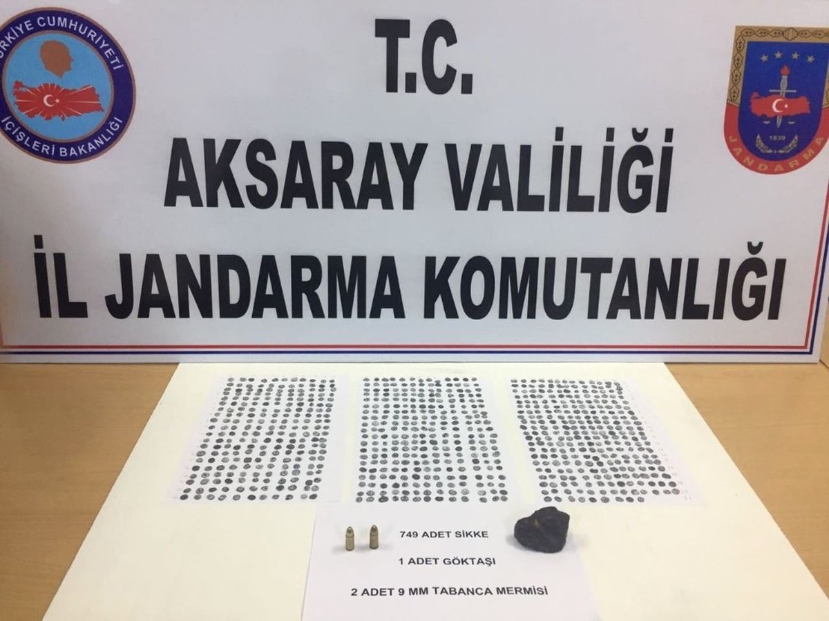 Aksaray\'da Jandarmadan Tarihi Eser Operasyonu