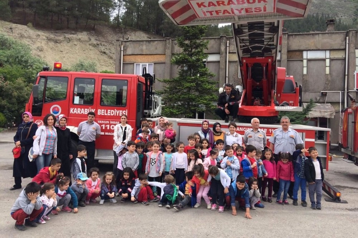 Anaokulu Öğrencilerinden İtfaiyeye Ziyaret