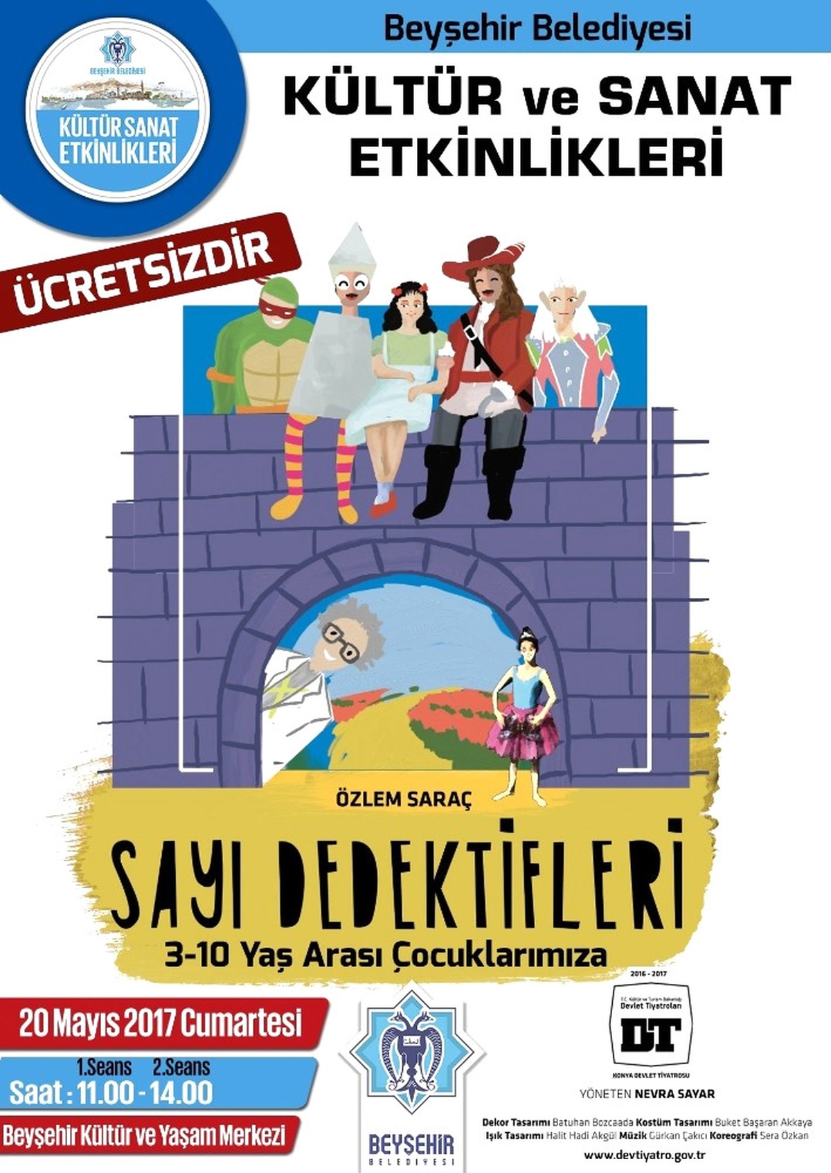 Beyşehir\'de "Sayı Dedektifleri" İsimli Çocuk Oyunu Sahnelenecek
