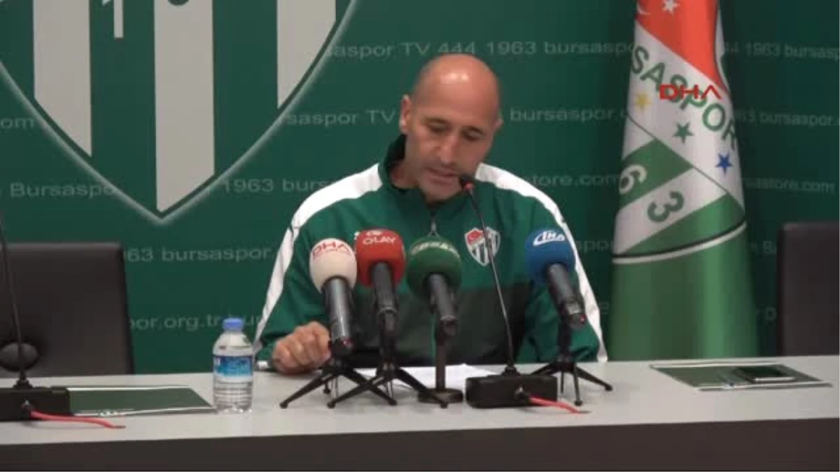 Bursaspor Teknik Direktörü Örnek Antalyaspor Maçını Kazanmak Istiyoruz