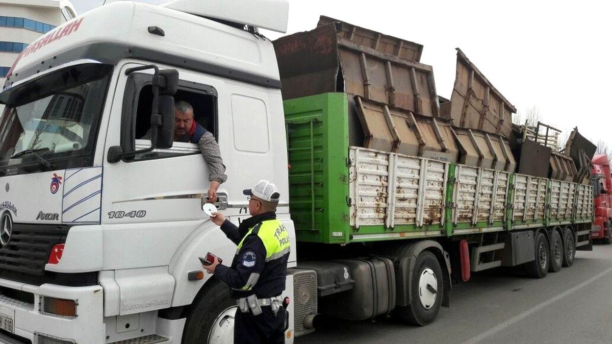 Hafriyat Kamyonları Denetlendi