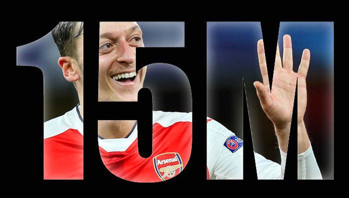 Mesut Özil 15 Milyonu Devirdi