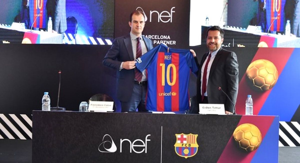 Nef, Barcelona\'ya Sponsor Oldu