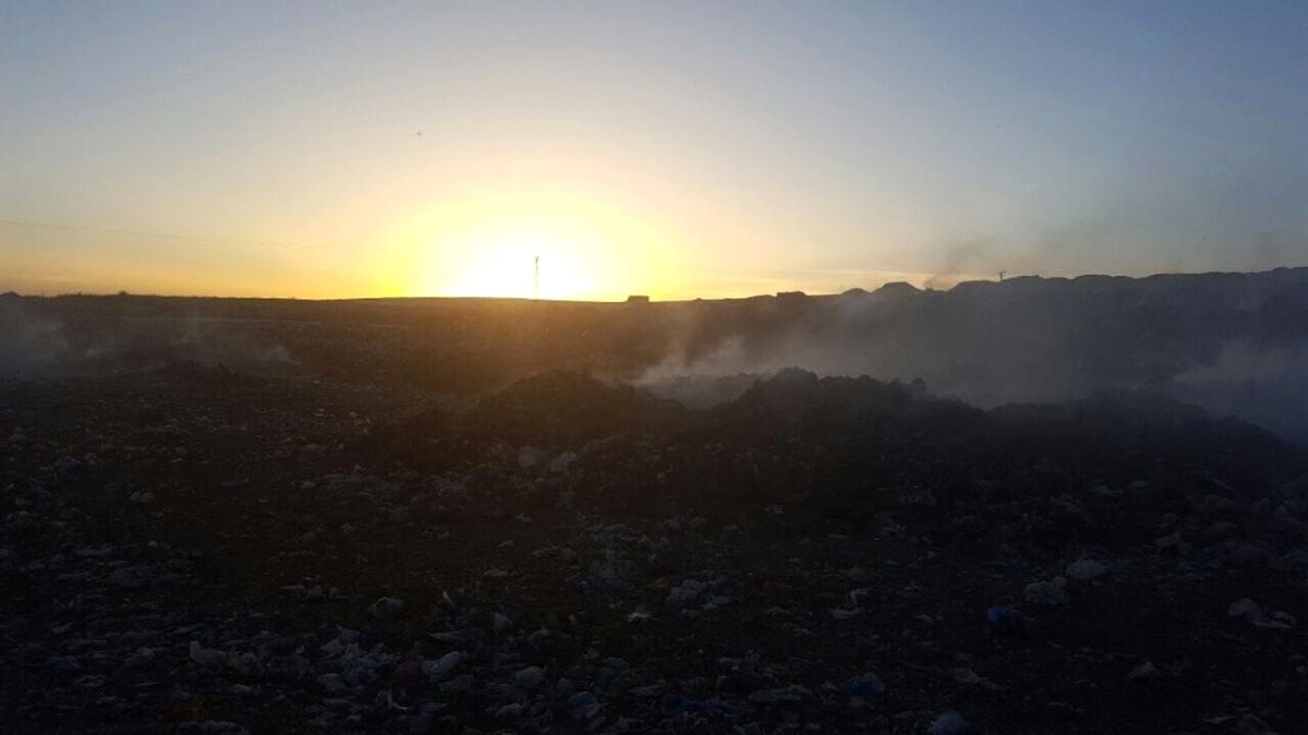 Nusaybin\'de Çöp Depolama Sahasında Yangın Çıktı