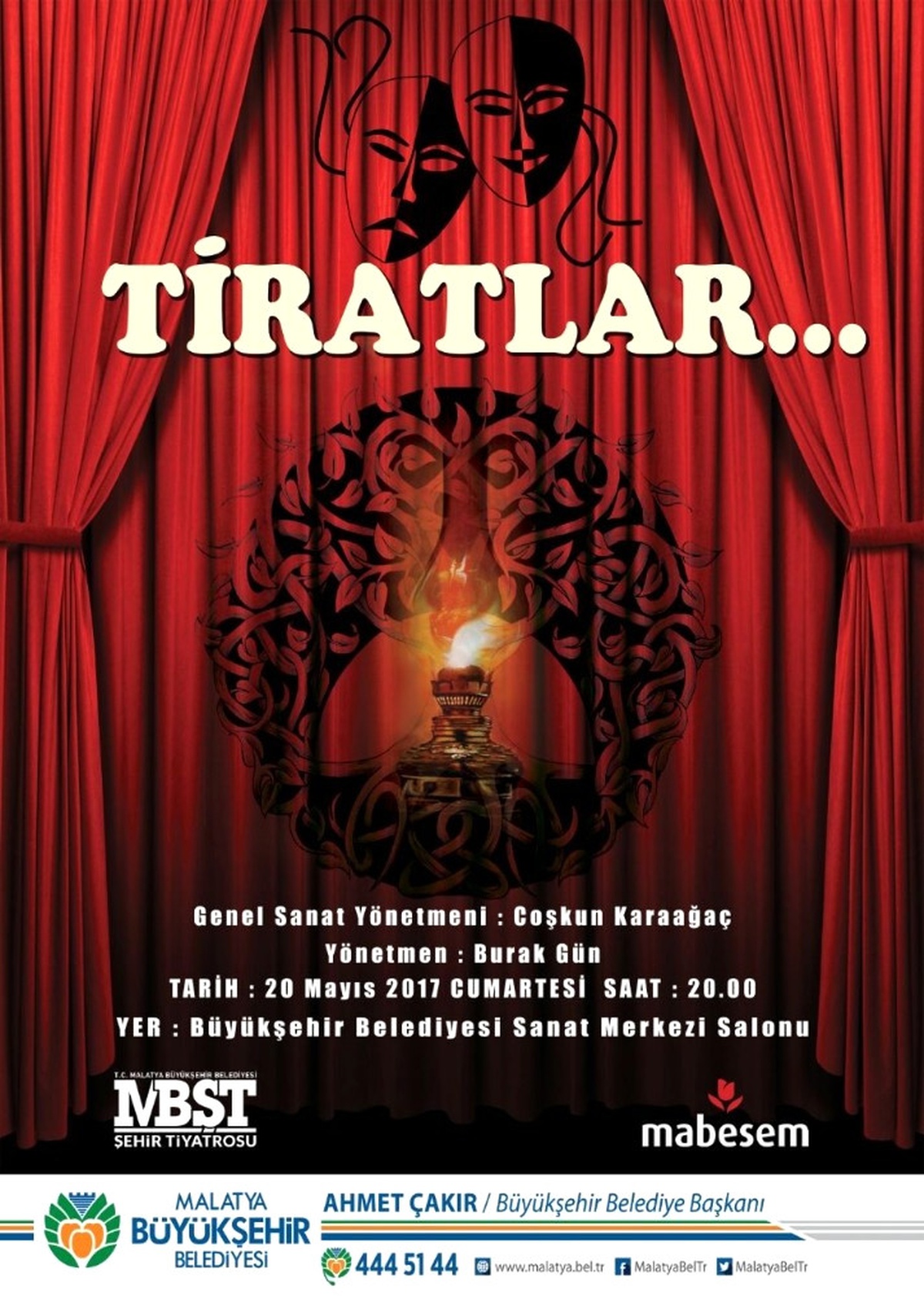 Büyükşehir Tiyatrosu Tiratları Sahneleyecek