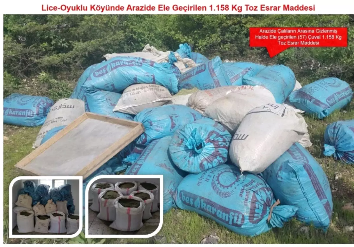 Diyarbakır\'da 1 Tondan Fazla Uyuşturucu Ele Geçirildi!