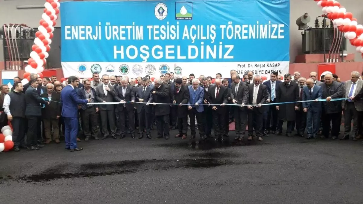 Rize\'de İçme Suyu Arıtma Tesisinde Kurulan "Enerji Santrali" Törenle Açıldı