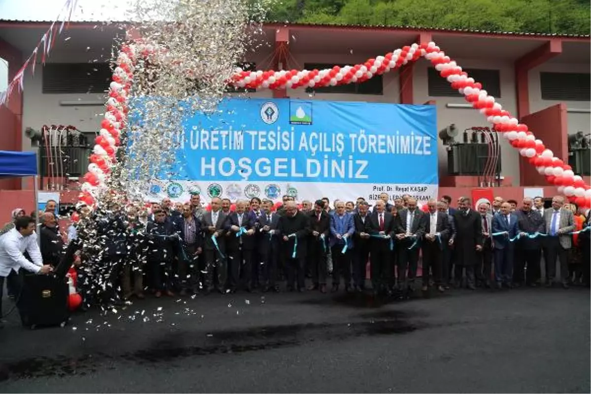 Rize\'de İçme Suyu Kaynağına Kurulan Hes Törenle Açıldı, Çevreciler Tepkili