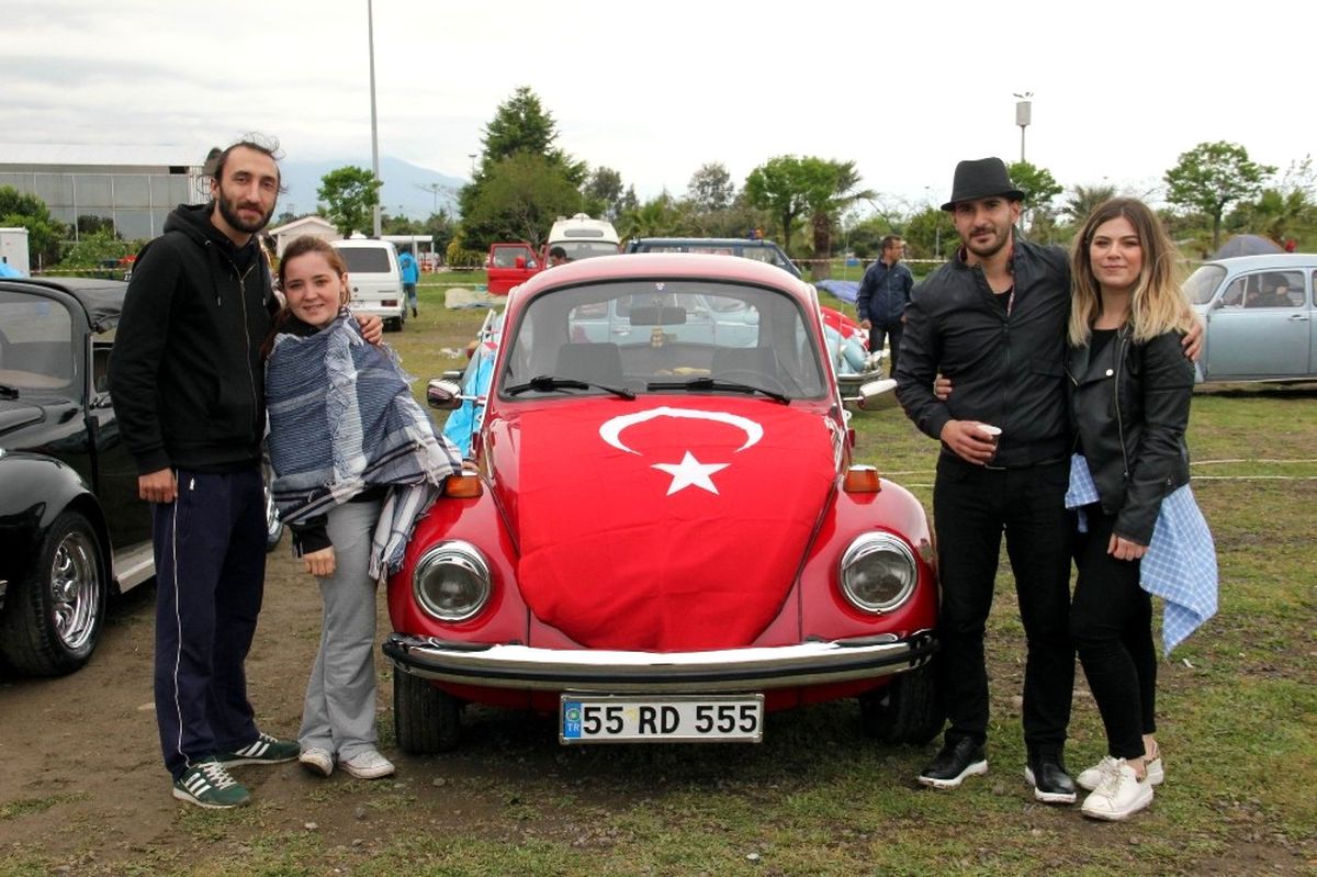 Samsun\'da Vosvos Tutkunlarından 19 Mayıs Konvoyu