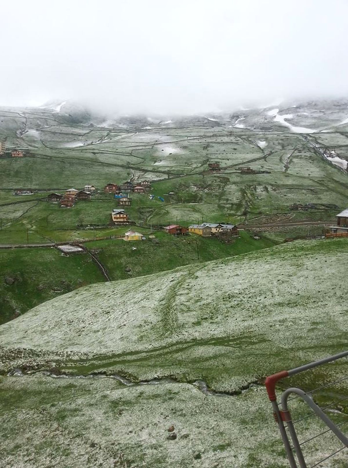 Rize\'de Kar Yağdı.