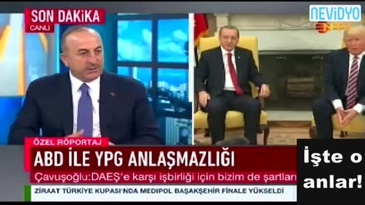 Çavuşoğlu: Ypg\'yi Vururuz İfademiz Olumsuz Karşılanmadı