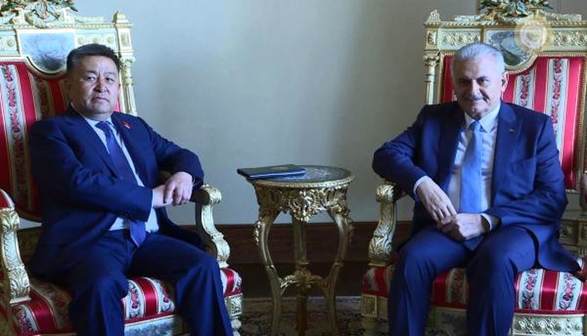 Başbakan Yıldırım Kırgızistan Meclis Başkanı Tursunbekov\'u Kabul Etti