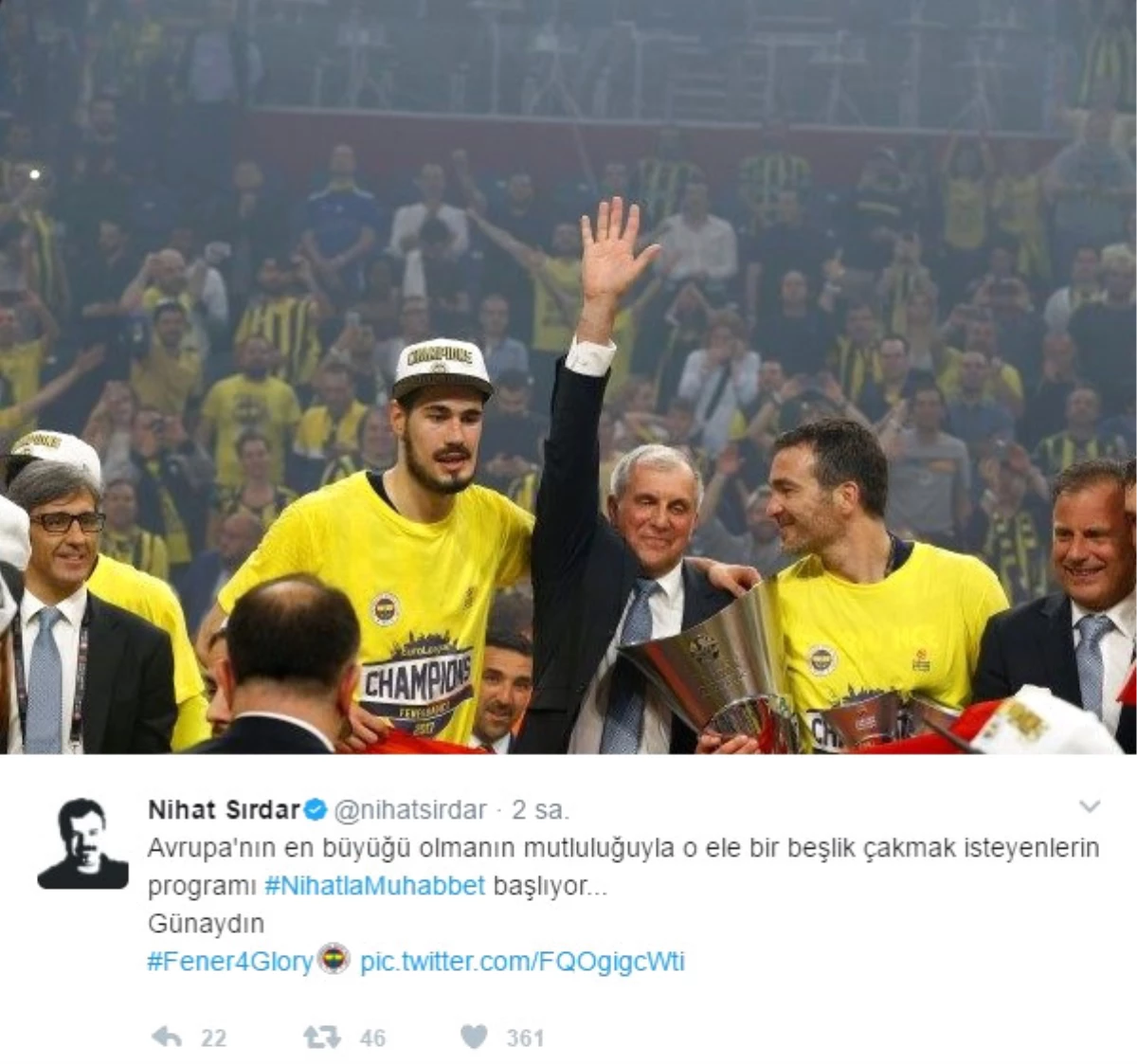 Fenerbahçe\'ye tebrik yağdı!