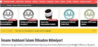 Islam Alimlerine ve Kurtulmuş'a Hakaret Eden Imamı Diyanet Korumuş