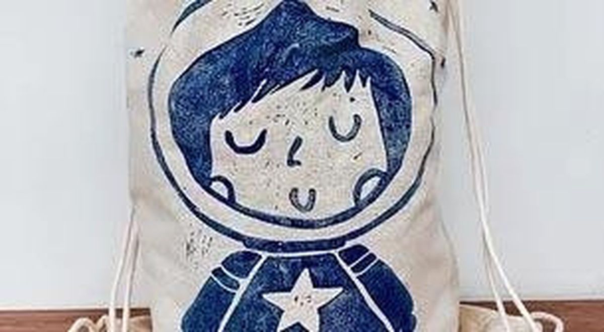 Masterpiece Handmade - Baskı Çanta Astronot