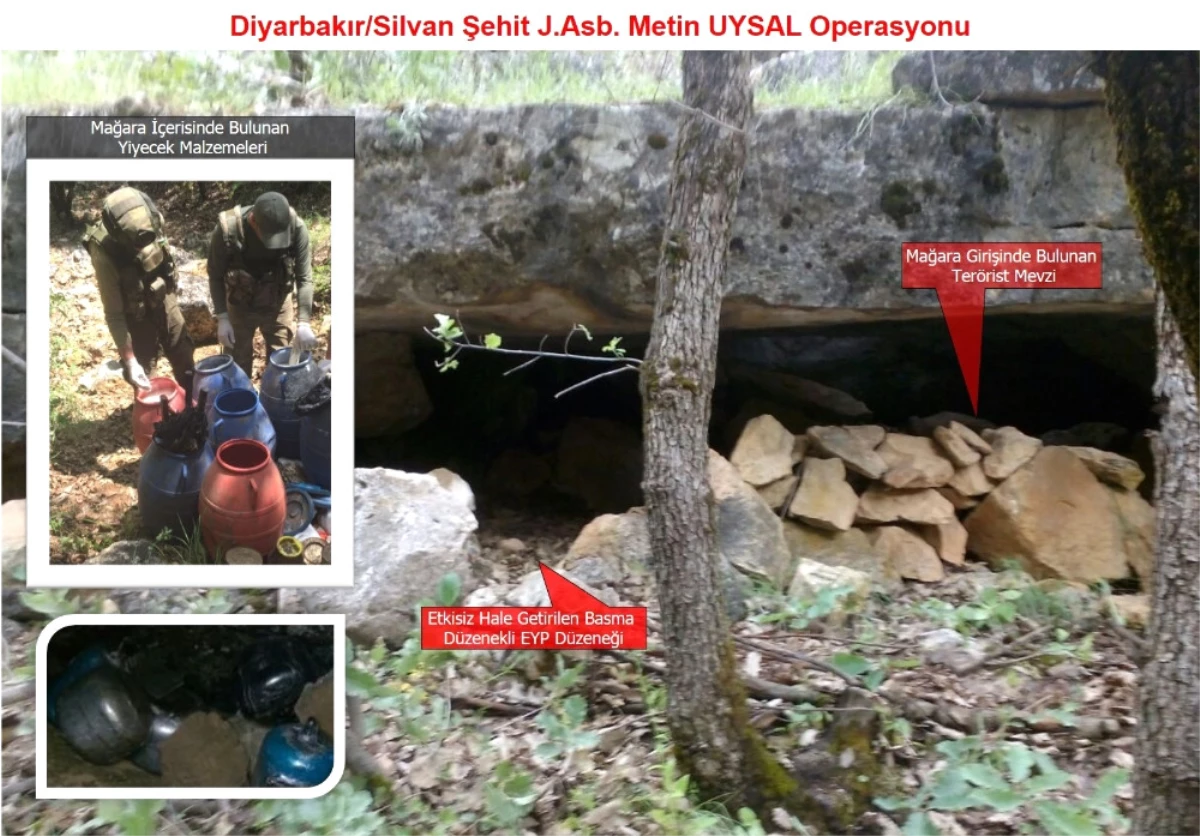 PKK\'nın 3 Odalı Mağarası Ele Geçirildi