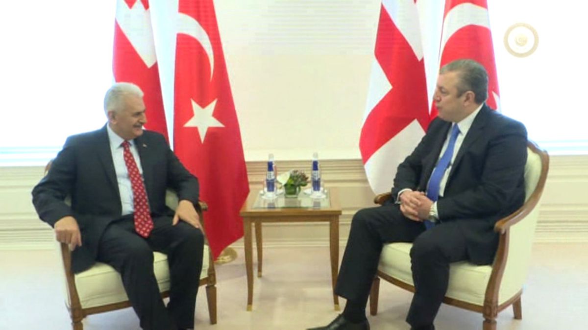 Başbakan Yıldırım Gürcü Mevkidaşıyla Görüştü